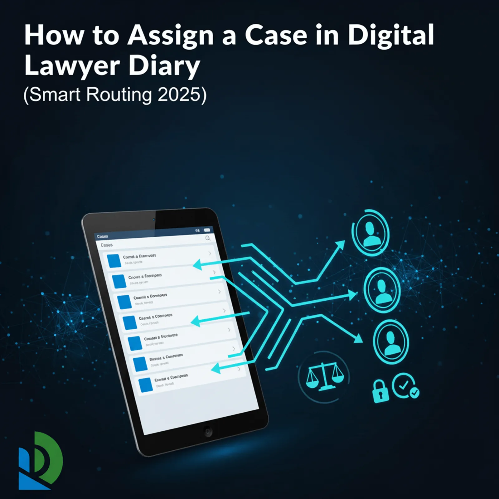 Assigning a case to a team member in Digital Lawyer Diary