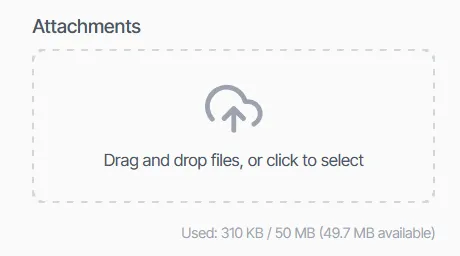 Attachments uploader on mobile
